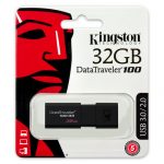 Pendrive 32GB Kingston DataTraveler® 100 G3 (DT100G3) USB 3.0, con tapa deslizante
