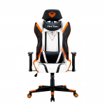 Silla Gamer Meetion CHR15 Negro, Blanco y Naranjo
