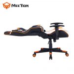Silla Gamer Meetion CHR15 Negro, Blanco y Naranjo - Imagen 4