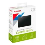 Disco Duro 2TB Externo Toshiba Canvio Basics, USB 3.0, Negro