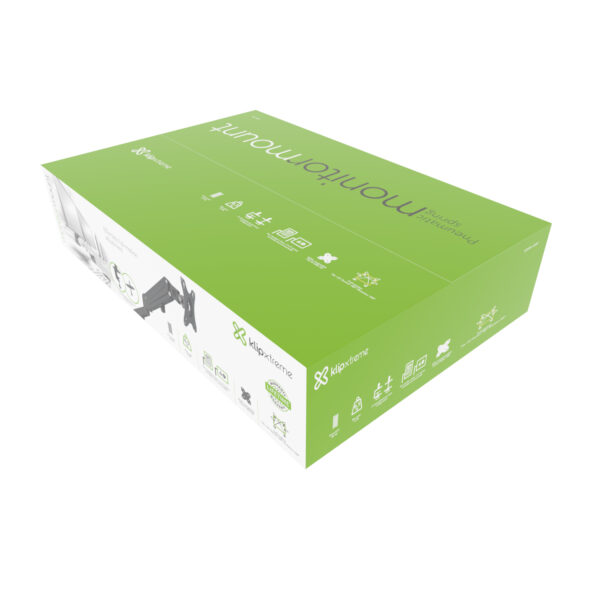 Soporte para un Monitor  17" A 27" con mecanismo de resorte neumático articulado hasta 6,5kg Klip Xtreme - Imagen 8