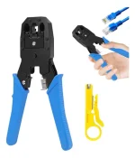 Crimpeadora para RJ45 + pela cable, color al azar