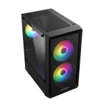 Gabinete Gamer Newgen Entry MAtx Negro 3 fans incluidos - Imagen 2